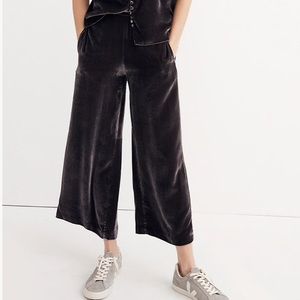 Madewell Pants - Madewell Velvet Pull-On Pants Dark Metal Size MD Madewell Pants - Madewell Velvet Pull-On Pants Dark Metal Size MD